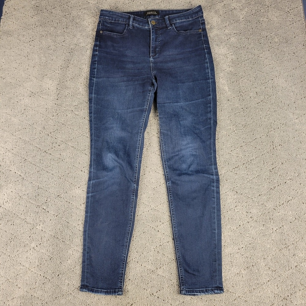 Talbots Jeans Womens 8 Blue Flawless Five Pocket High Rise Jegging Stretch Denim